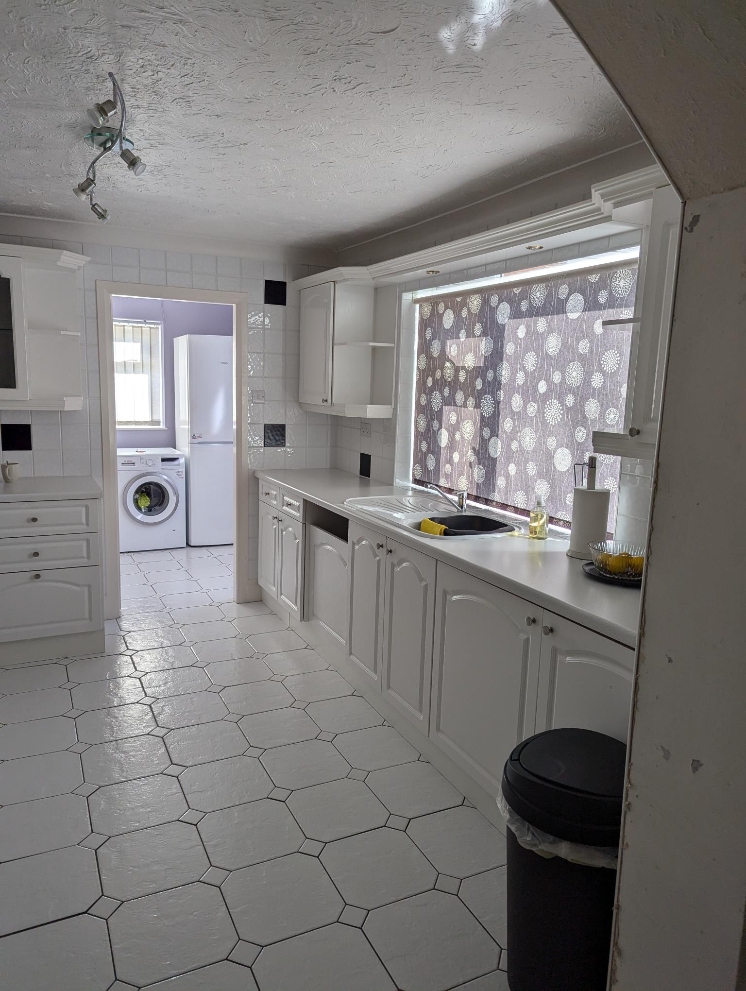 Darlington kitchen installation, LVT flooring, Wall removal, Kitchen design, Tiling