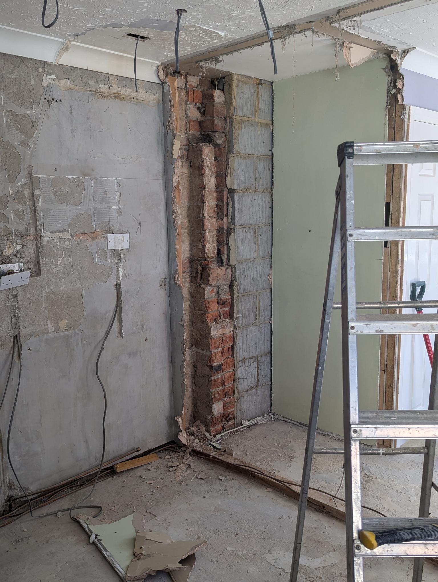 Darlington kitchen installation, LVT flooring, Wall removal, Kitchen design, Tiling