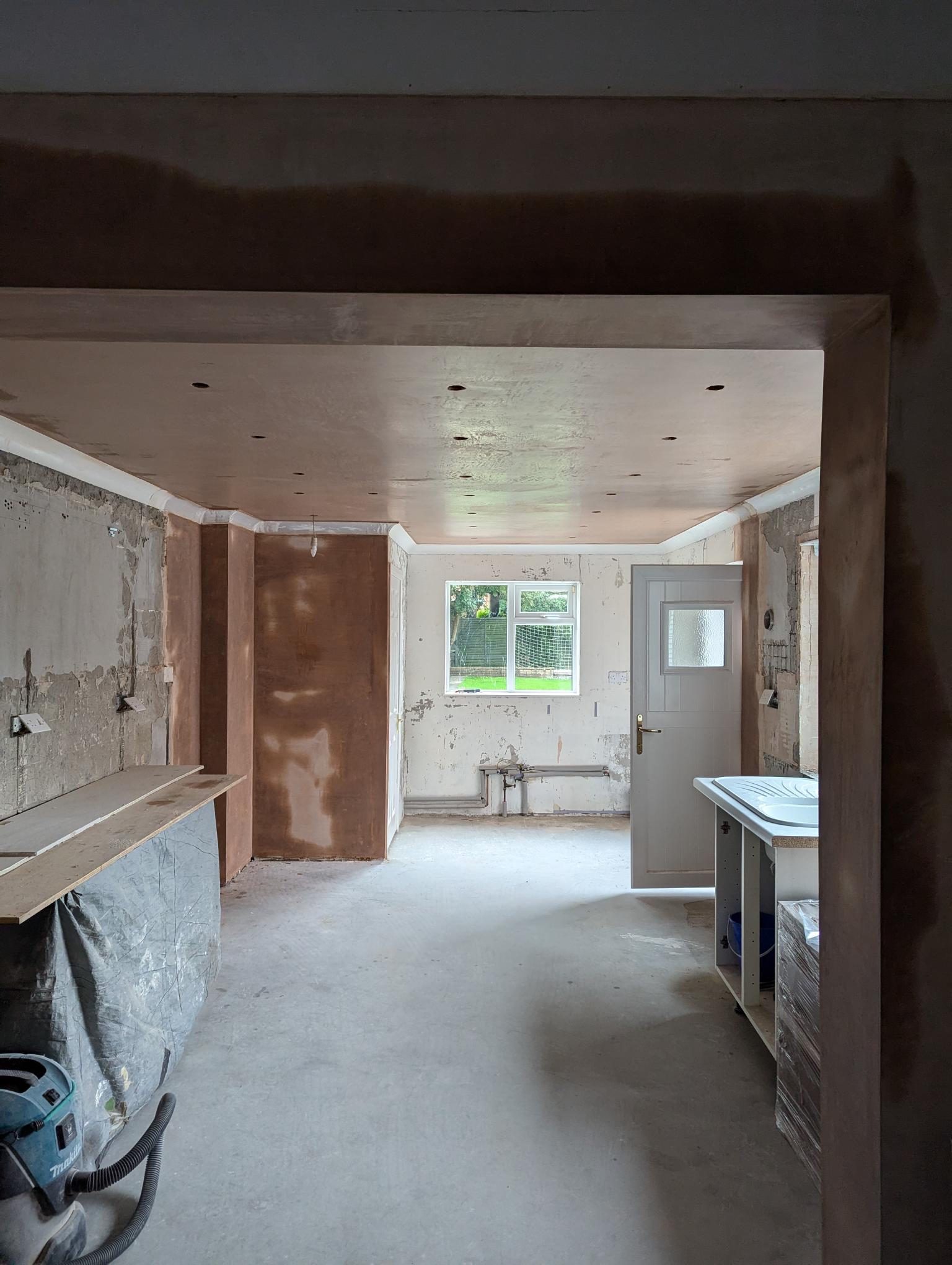 Darlington kitchen installation, LVT flooring, Wall removal, Kitchen design, Tiling